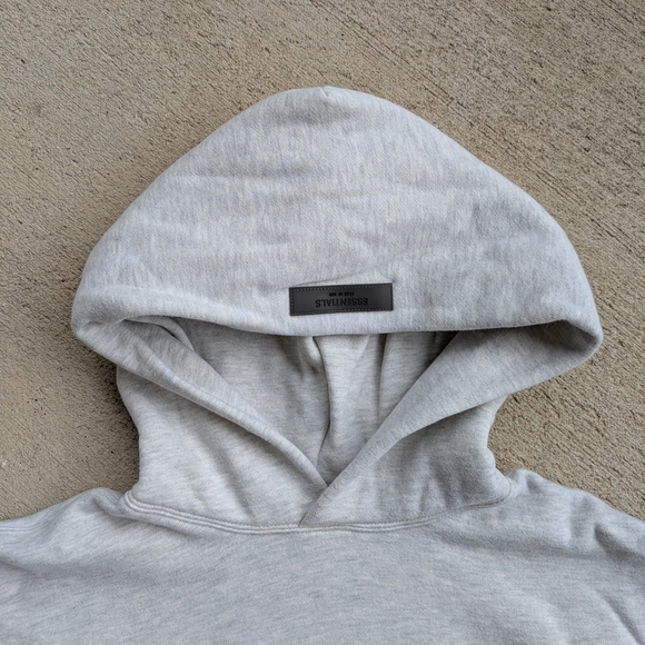 Fear Of God Essentials Hoodie In Oatmeal - Picture 3 of 8